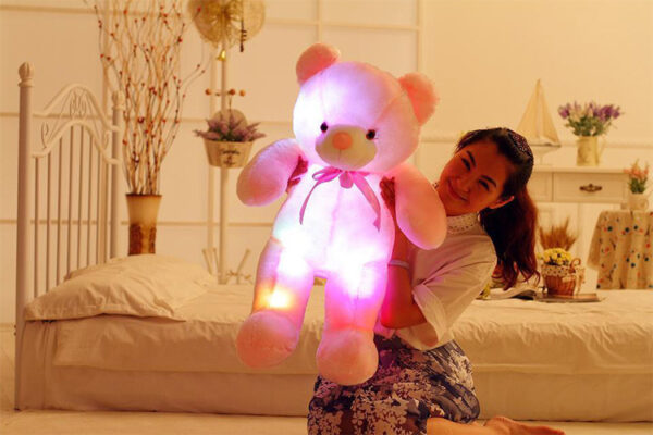 Creative Light Up LED Teddy Bear Stuffed Animals Plush Toy Colorful Glowing Christmas Gift For Kids Pillow - Image 8