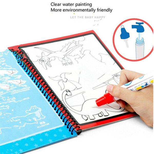 Children's Diy Magic Water Painting Book Creative Magic Water Painting Book Set of 4 - Image 2