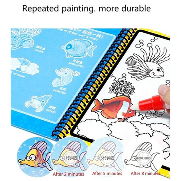 Children's Diy Magic Water Painting Book Creative Magic Water Painting Book Set of 4 - Image 4