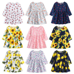 Korean Style Floral Princess Dress Children’s Clothing