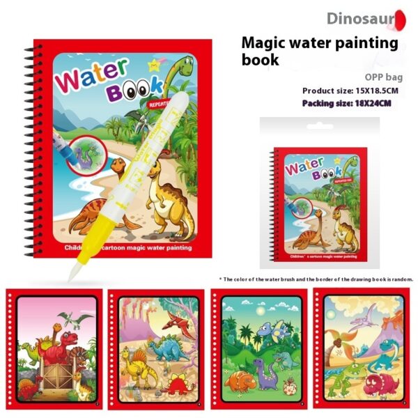 Children's Diy Magic Water Painting Book Creative Magic Water Painting Book Set of 4 - Image 6