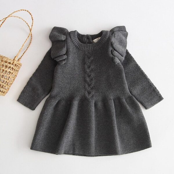 Baby warm dress knit sweater - Image 5