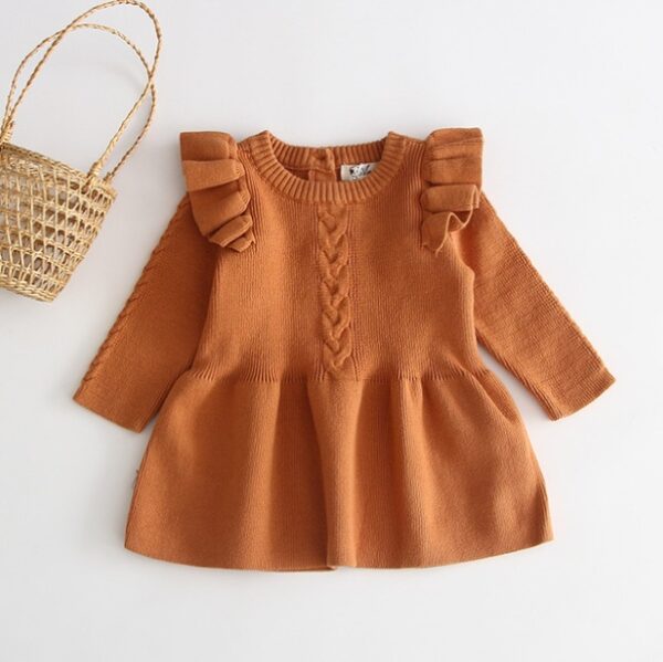 Baby warm dress knit sweater - Image 3