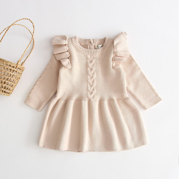 Baby warm dress knit sweater - Image 2